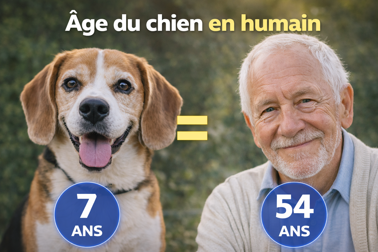 Age du chien en humain